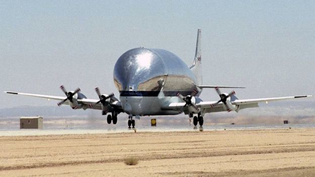 Avión Super Guppy usado por la NASA