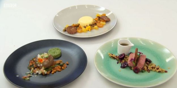 Winning dishes for Masterchef