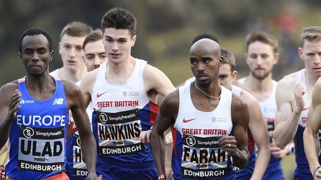 Mo Farah and Callum Hawkins are GB's two fastest ever runners over a half marathon