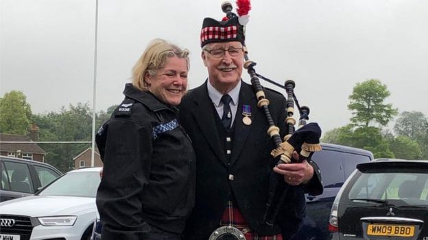 Dads Pipe Tribute As Daughter Leaves Lancashire Police Bbc News