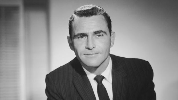 Rod Serling, original narrator of The Twilight Zone, in 1955