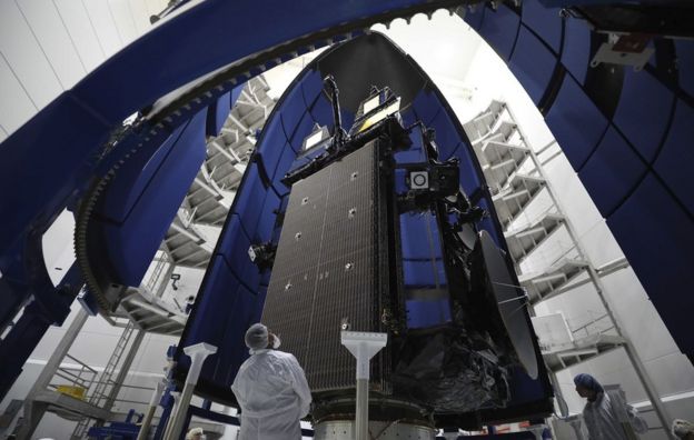 Advanced Extremely High Frequency (AEHF-6) communications satellite