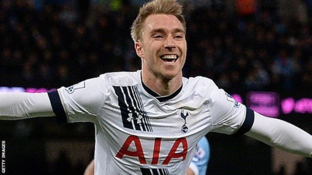 Mchezaji wa safu ya kati wa Tottenham Christian Eriksen