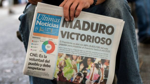 Según los resultados del CNE, Maduro obtuvo poco más de seis millones de votos. Foto: Getty Images