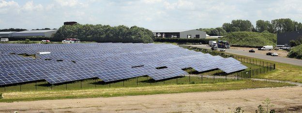 Solar farm at Wymeswold airfield