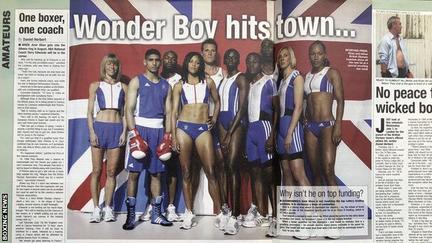 Boxing News magazine feature - Amir Khan at the 2004 Olympics in Athens