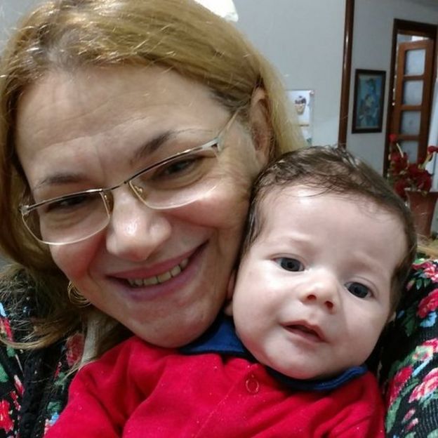 Olga Machado e seu filho Matheus