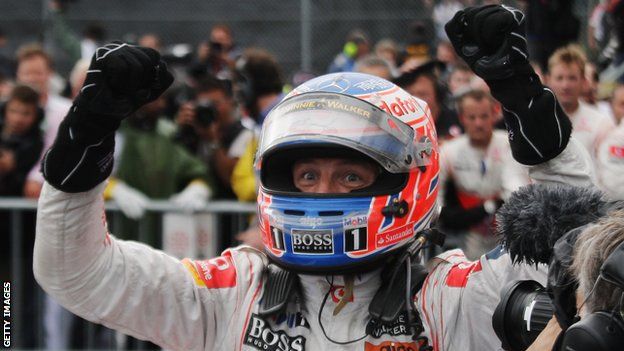 BBC Sport users voted Jenson Button wining the Canadian GP in 2011 as their greatest ever race