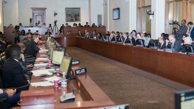 Sesión de la OEA