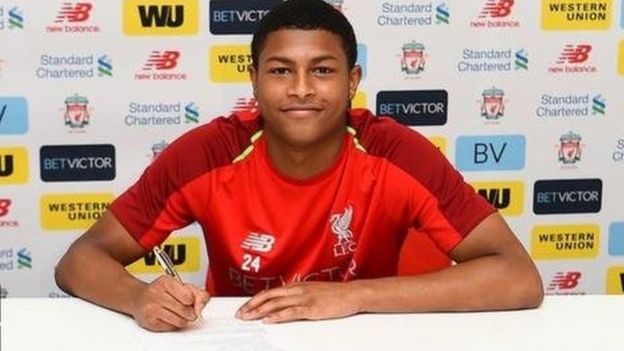 Crystal palace ina hamu ya kumsaini mshambuliaji wa Liverpool na England Rhia Brewster