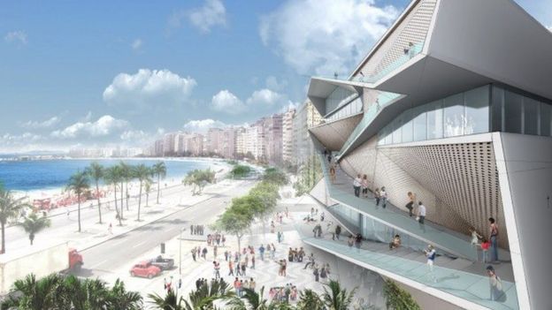 Ilustração do projeto da nova sede do MIS-RJ