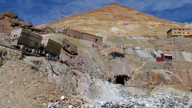 Minas de Potosí, Bolivia.