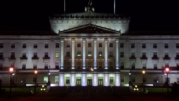 Stormont at night