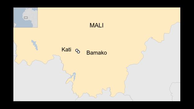Une carte de la moitié sud du territoire malien