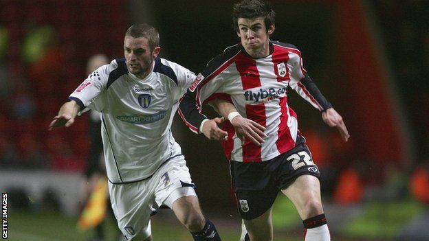Gareth Bale in action for Saints