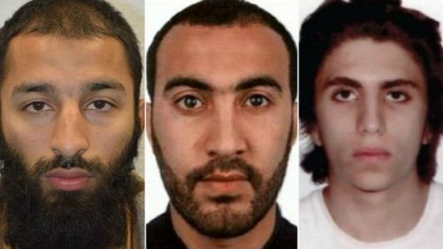 المسلحون الثلاثة دهسوا المارة بالسيارة ثم شرعوا في طعنهم بالسكاكين