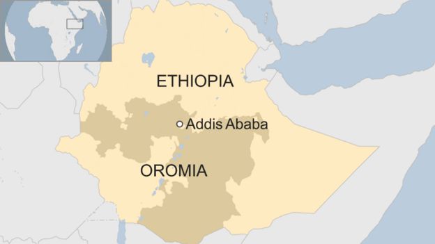 map of Oromia