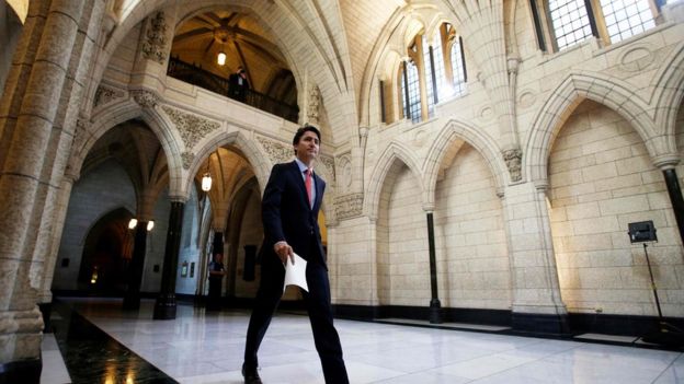 Justin Trudeau in the Canadian Parliament