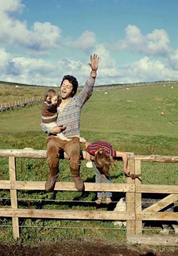 A photograph of Mary, Paul and Heather in Scotland in 1970