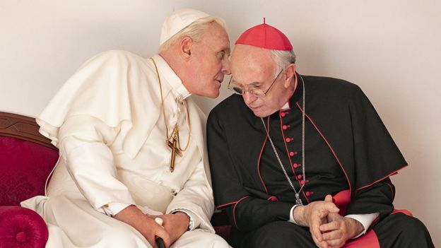 Still from The Two Popes