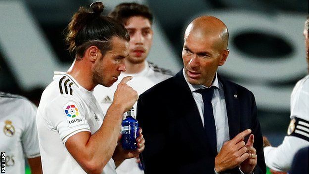 Gareth Bale and Real boss Zinedine Zidane