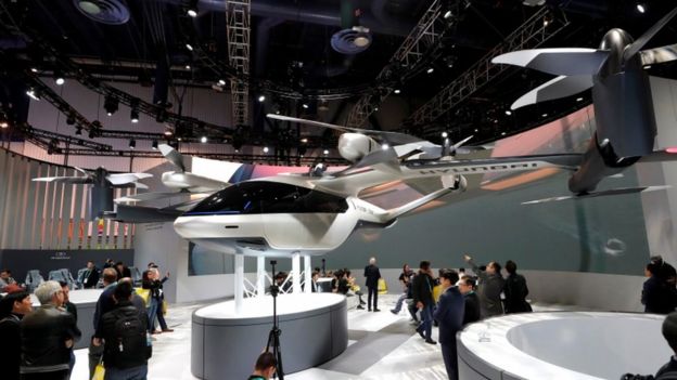 A flying car concept designed by Hyundai