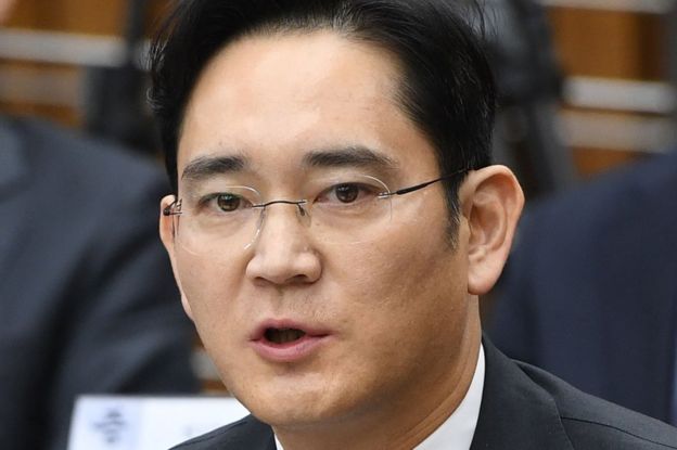 This file photo taken on 6 December 2016 shows Samsung Group's heir-apparent Lee Jae-Yong answering a question during a parliamentary probe into a scandal engulfing President Park Geun-Hye at the National Assembly in Seoul.