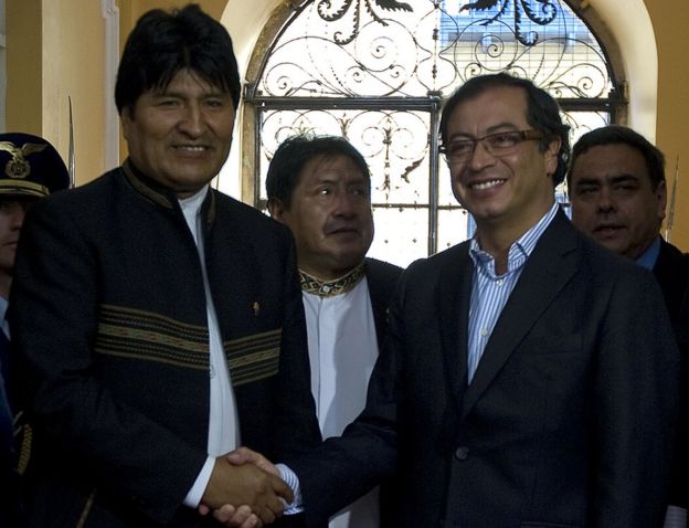 Evo Morales y Petro