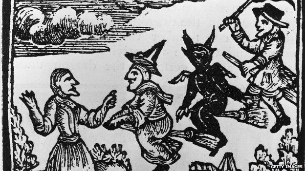 Witches woodcut