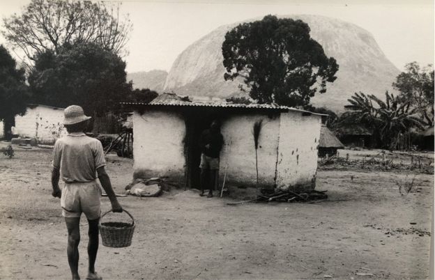 John Bradburne seen near his home in Mutemwa