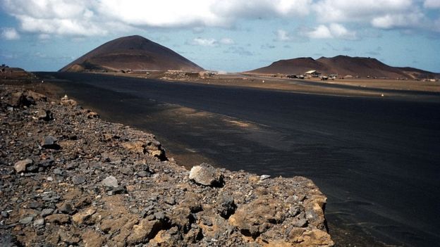 La base aérea estadounidense en la isla.