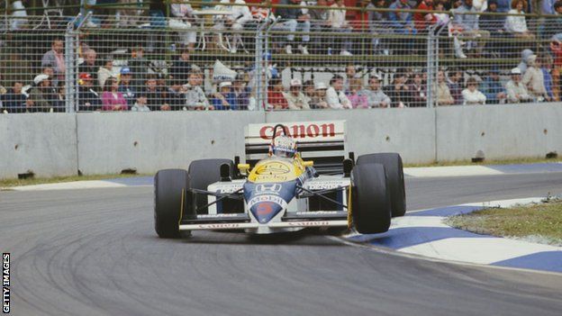 Nigel Mansell at the 1986 Australian Grand Prix