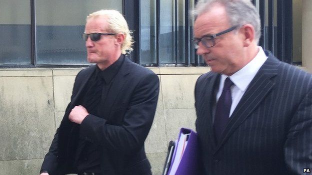 Colin Hendry leaves Blackpool Magistrates Court