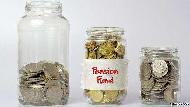 jam jar with pension savings