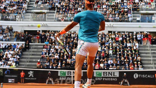 Rafael Nadal at the Italian Open final