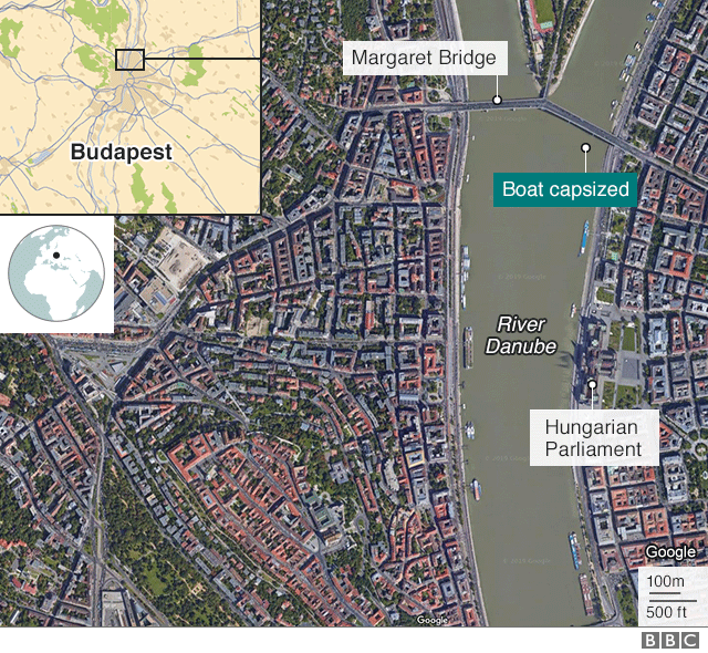 map of the boat collision