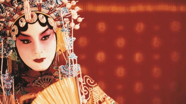 Cheung as an androgynous Peking Opera star in Farewell My Concubine