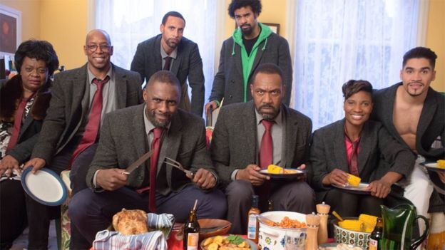 Cast of Luther Sport Relief sketch