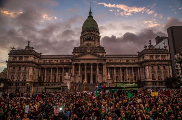 Congreso argentino de fondo a una marcha proaborto