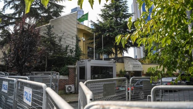 Saudi consulate in Istanbul, Turkey (3 October 2018)