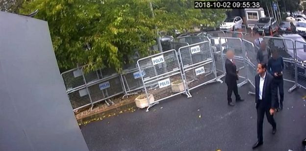 CCTV di Gedung Konsulat Arab Saudi di Istanbul