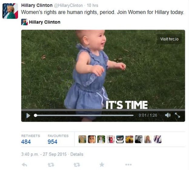 China angered by Hillary Clinton tweet on women's rights BBC News