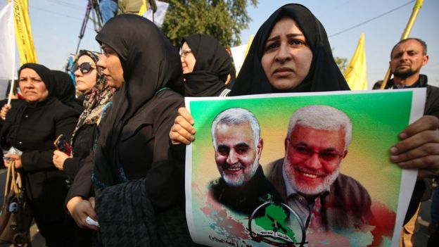 Mourners in Baghdad, 4 January