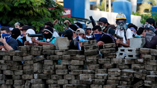 Barricada en Nicaragua