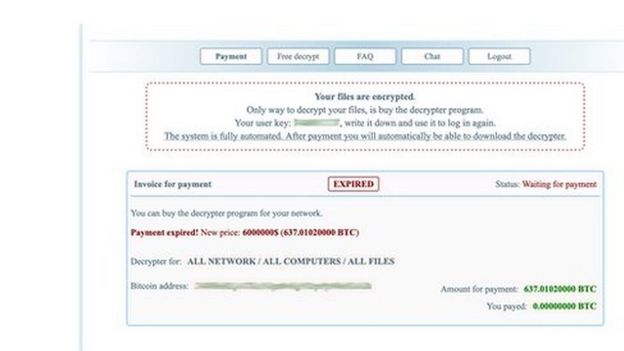 The dark web payment and negotiation site used by REvil