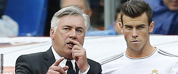 Carlo Ancelotti and Gareth Bale