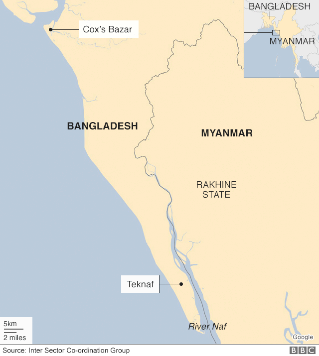 မြန်မာနဲ့ ဘင်္ဂလားဒေ့ရှ်နယ်စပ်