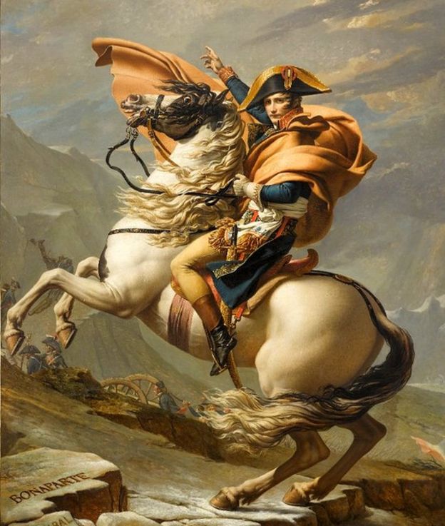 Napoleon's incendiary legacy divides France 200 years on - BBC News Napoleon Bonaparte Horse Painting