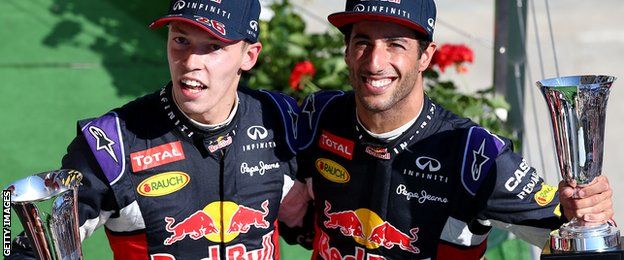 Daniil Kvyat and Daniel Ricciardo