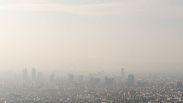 Foto de estoque de cidade poluída